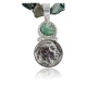 Vintage Style OLD Buffalo Coin Certified Authentic Navajo .925 Sterling Silver Turquoise Native American Necklace 370902693169