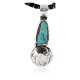 Vintage Style OLD Buffalo Coin Certified Authentic Navajo .925 Sterling Silver Turquoise Native American Necklace 371011509730