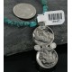 Vintage Style OLD Buffalo Coin Certified Authentic Navajo .925 Sterling Silver Turquoise Native American Necklace 390683666731