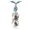 Vintage Style OLD Buffalo Coin Certified Authentic Navajo .925 Sterling Silver Turquoise Native American Necklace 390757764717