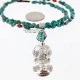 Vintage Style OLD Buffalo Coin Certified Authentic Navajo .925 Sterling Silver Turquoise Native American Necklace 390757764717