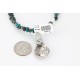 Vintage Style OLD Buffalo Coin Certified Authentic Navajo .925 Sterling Silver Turquoise Native American Necklace 390829911885