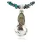 Vintage Style OLD Buffalo Coin Certified Authentic Navajo .925 Sterling Silver Turquoise Native American Necklace 390829911885