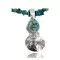 Vintage Style OLD Buffalo Coin Certified Authentic Navajo .925 Sterling SilverONE Mountain Turquoise Native American Necklace 370962400863