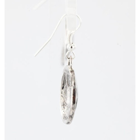 Vintage Style OLD Indian Head Certified Authentic Navajo .925 Sterling Silver Hooks Native American Earrings 390829383071