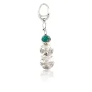 Vintage Style OLD Indian Head Certified Authentic Navajo .925 Sterling Silver Turquoise Native American Keychain 371051900789