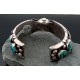 Vintage Style Toadlena Old Pawn Navajo Sterling Turquoise Heavy Native American Watch 251087128694