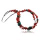 VINTAGECertified Authentic 2 Strand Navajo .925 Sterling Silver Natural Turquoise and Coral Native American Necklace 390616858866