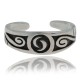 Water Wave .925 Sterling Silver Certified Authentic Hopi Native American Handmade Toe Ring 13235-2