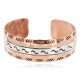 Wide Certified Authentic Navajo .925 Sterling Silver Handmade Native American Pure Copper Bracelet 92005-8 Wide Certified Authentic Navajo .925 Sterling Silver Handmade Native American Pure Copper Bracelet 92005-8