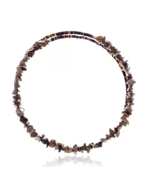 Wild Horse Certified Authentic Navajo Native American Adjustable Choker Wrap Necklace 25572