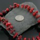 Certified Authentic Navajo .925 Sterling Silver Graduated Coral and Heishi Native American Necklace 370917359439