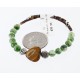 Certified Authentic Navajo Natural TIGER'S EYE and GREEN AGATE Native American Bracelet 371007962397
