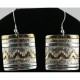 12kt Gold Filled .925 Sterling Silver Handmade MOUNTAIN Certified Authentic Navajo Native American Earrings 370953810715