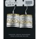 12kt Gold Filled .925 Sterling Silver Handmade MOUNTAIN Certified Authentic Navajo Native American Earrings 370953810715